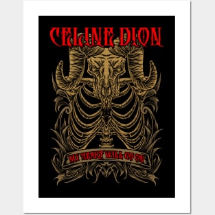 celine dion metal Posters and Art